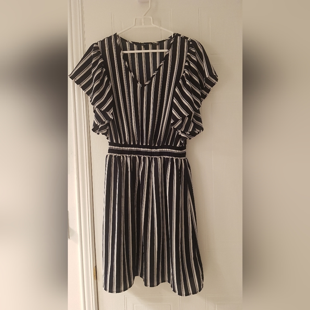 Vero moda navy stripe dress